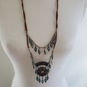 Bohemian layered necklace